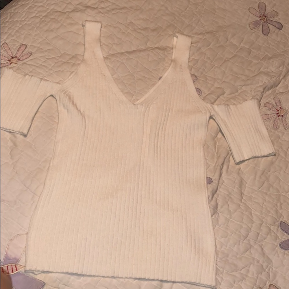 white off the shoulder top